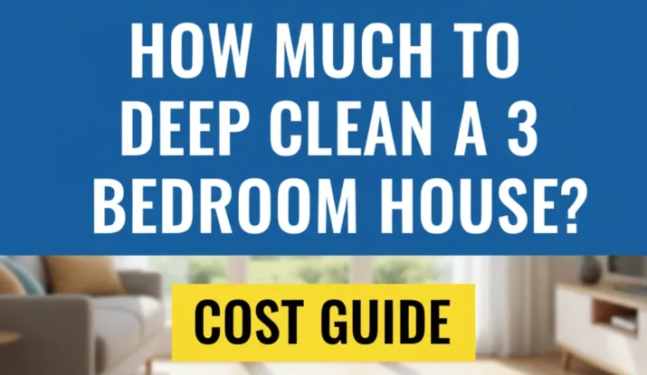 three bedrooms house cleaning cost