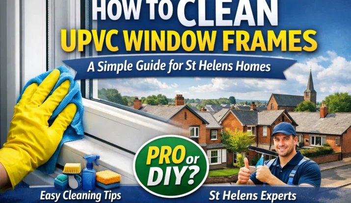 how to clean UPVC window frames