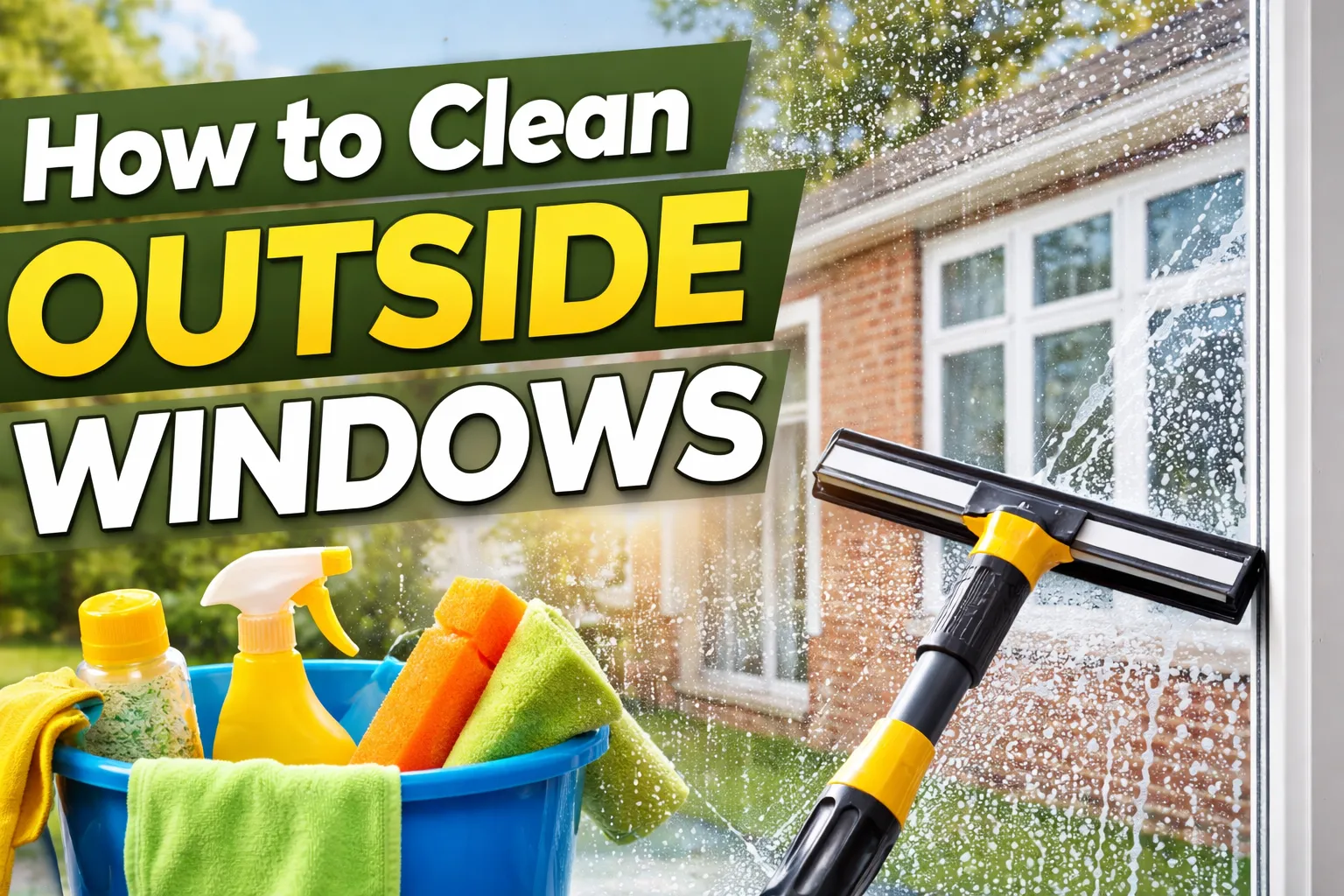 how to clean outside windows