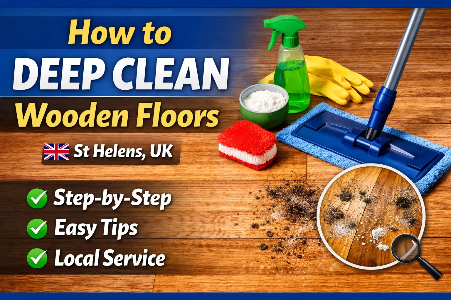 how to deep clean wooden floors