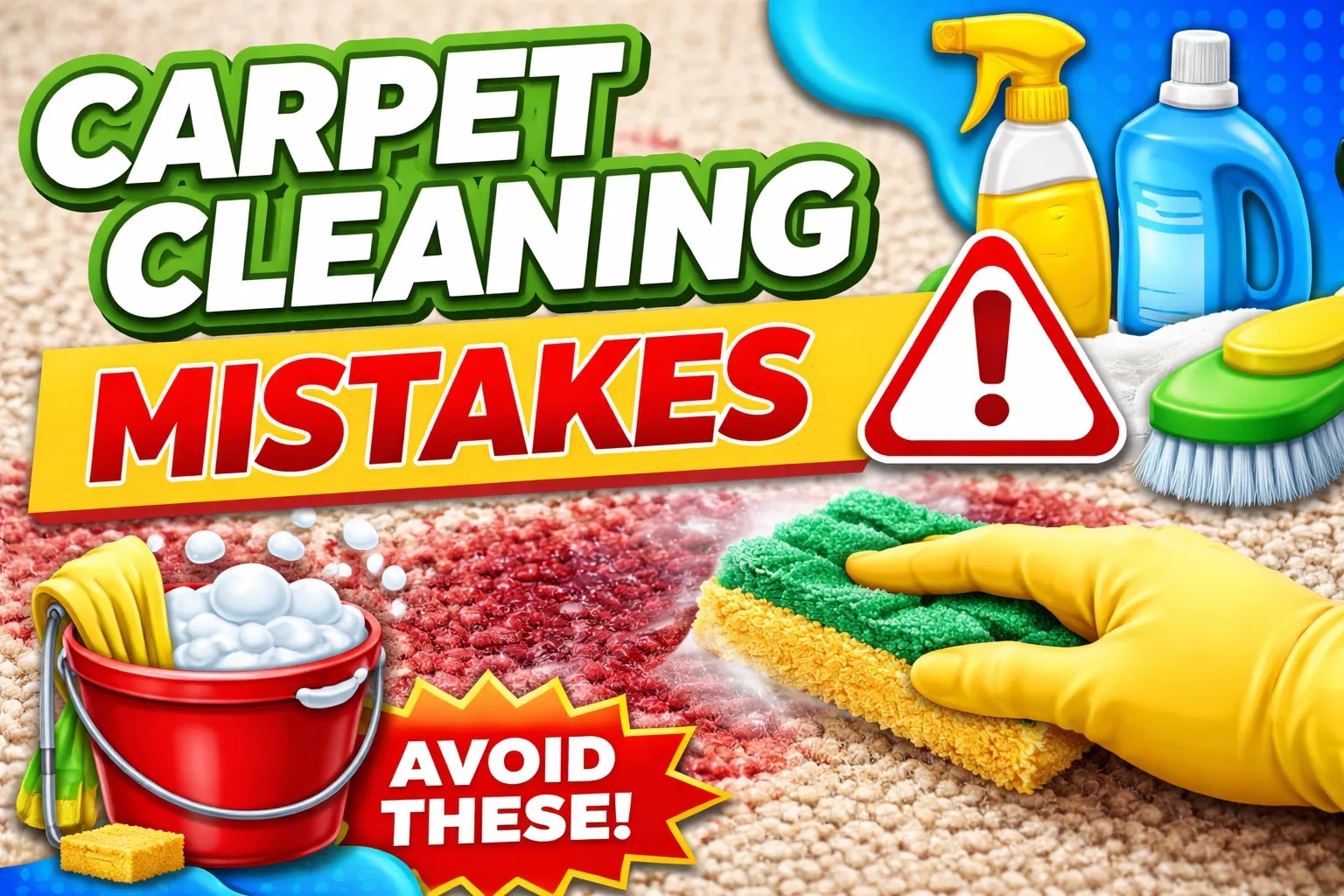 Carpet Cleaning Mistakes