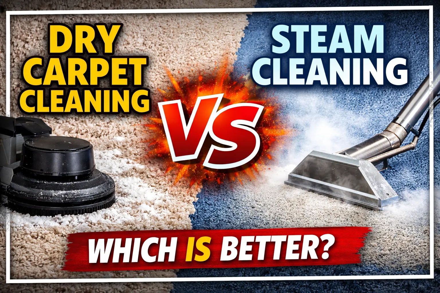 Dry carpet cleaning vs steam cleaning