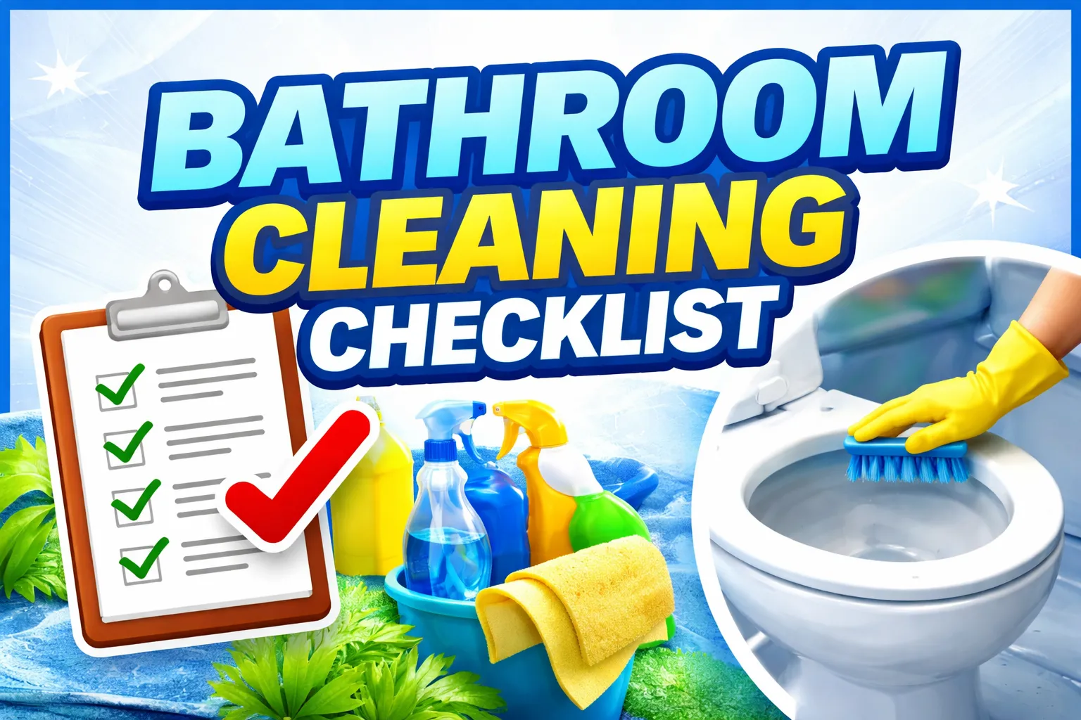 bathroom cleaning checklist