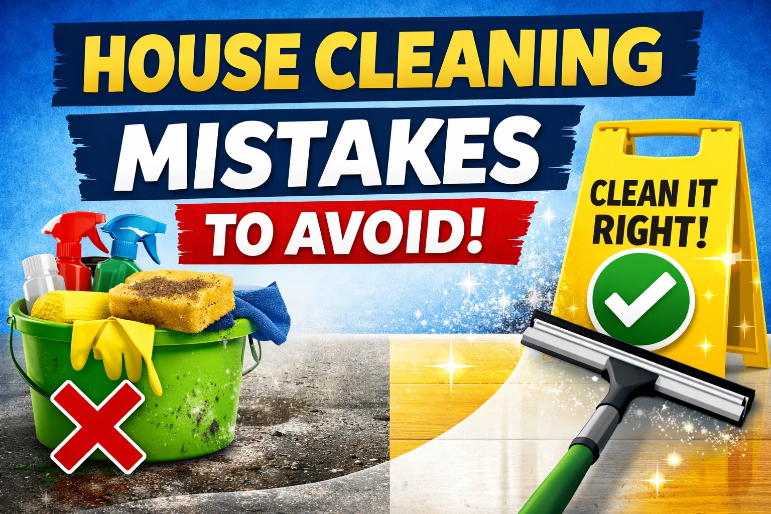 house cleaning mistakes