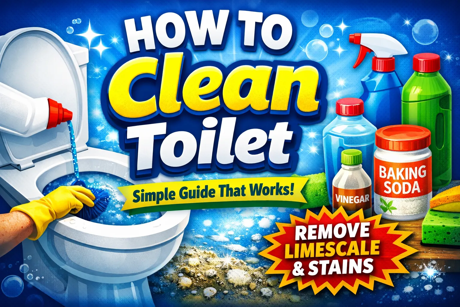 how to clean toilet