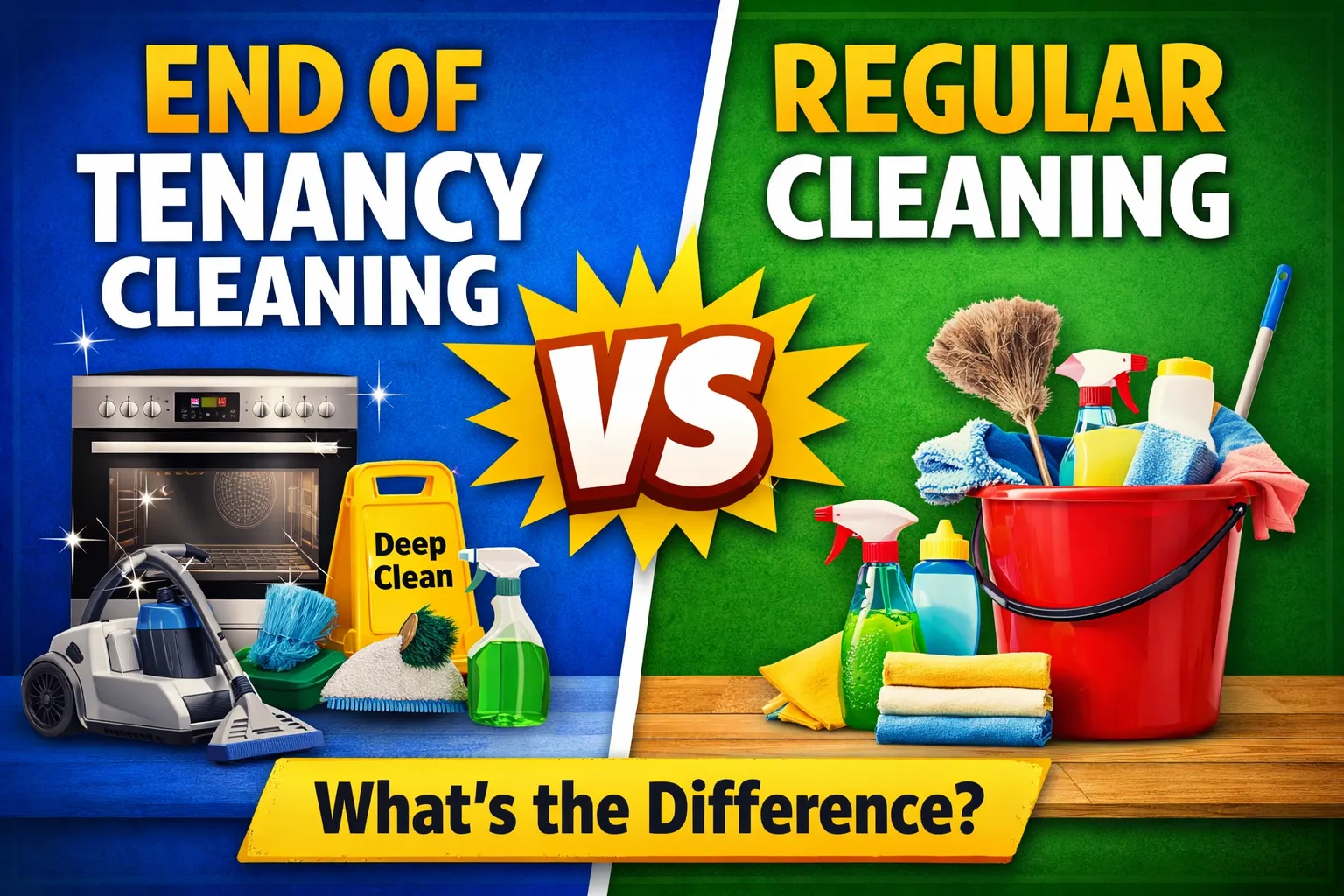 Difference Between End of Tenancy Cleaning vs Regular Cleaning